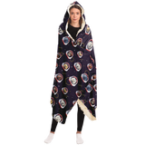 Space Dogs Hooded Blanket