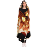 Eren Survey Corps Hooded Blanket