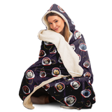 Space Dogs Hooded Blanket