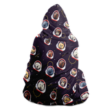 Space Dogs Hooded Blanket