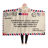 Personalized Message Hooded Blanket