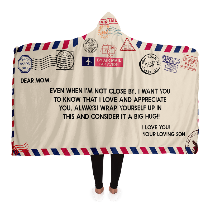 Personalized Message Hooded Blanket