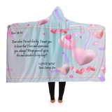 Personalized Message Hooded Blanket