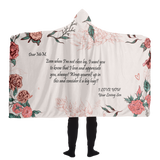 Personalized Message Hooded Blanket