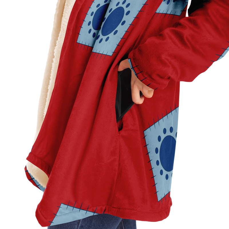Wano Bright Red Anime Cloak (1.0)