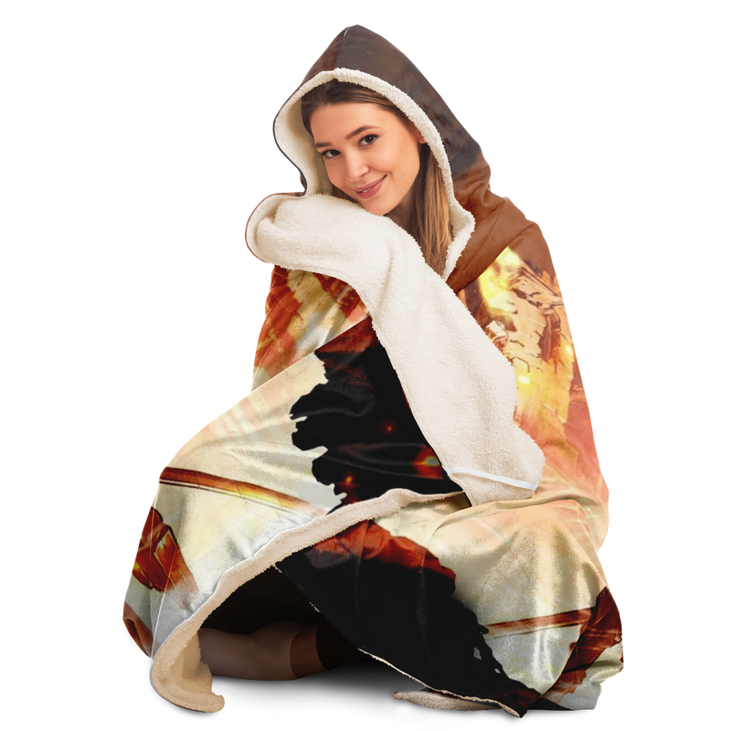 Eren Survey Corps Hooded Blanket
